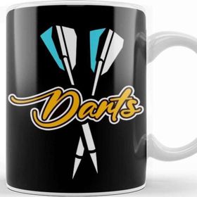 Baskı Dükkanı Darts Player Dartboard Arrow Dart Board Team Throwing Aim Kupa Bardak
