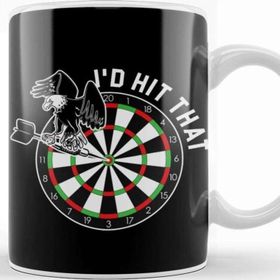 Baskı Dükkanı Darts Player Eagle Arrow Dartboard Dartist Target Bullseye Kupa Bardak