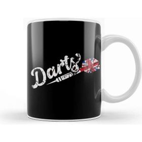 Baskı Dükkanı Darts Uk Great Britain Flag Dart Player Dartboard Bullseye Kupa Bardak