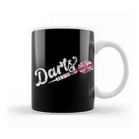 Baskı Dükkanı Darts Uk Great Britain Flag Dart Player Dartboard Bullseye Kupa Bardak
