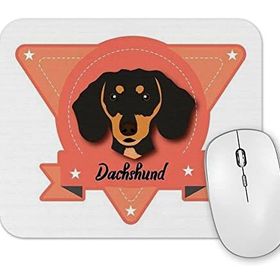 Baskı Dükkanı Daschshund Coleçao Raças Pug Köpek Mouse Pad