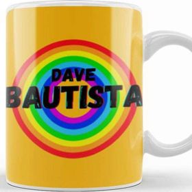 Baskı Dükkanı Dave Bautista Vintage Retro Rainbow Style Warriors Design Wrestlers Gift Kupa