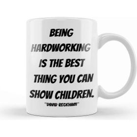Baskı Dükkanı David Beckham Quotes Gift Vintage Retro Rainbow Style Kupa Bardak