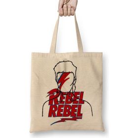 Baskı Dükkanı David Bowie Rebel Rebel Bez Kadın Günlük Çanta