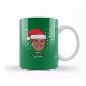 Baskı Dükkanı David Hasselhoff Have A Hofftastic Christmas Kupa Bardak