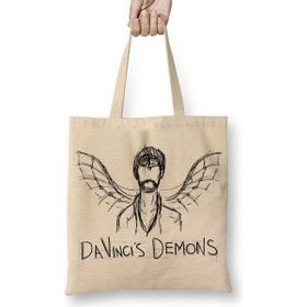 Baskı Dükkanı Davinci Demons Bez Kadın Günlük Çanta