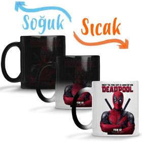 Baskı Dükkanı Deadpool 02 Sihirli Porselen Kupa