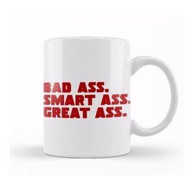 Baskı Dükkanı Deadpool Badass Smartass Greatass Funny Joke Deadpool Parody 02 Kupa