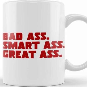Baskı Dükkanı Deadpool Badass Smartass Greatass Funny Joke Deadpool Parody 02 Kupa
