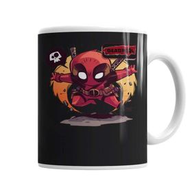 Baskı Dükkanı Deadpool Badass Smartass Greatass Funny Joke Deadpool Parody 04 Kupa