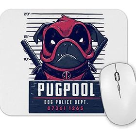 Baskı Dükkanı Deadpool Pugpool Köpek Mouse Pad