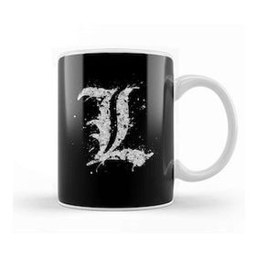 Baskı Dükkanı Death Note L 01 Beyaz Porselen Kupa Bardak