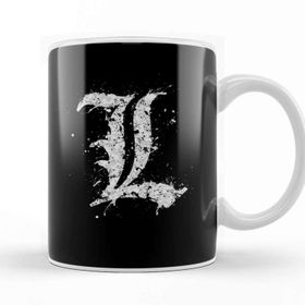 Baskı Dükkanı Death Note L 01 Beyaz Porselen Kupa Bardak