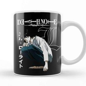 Baskı Dükkanı Death Note L 01 Beyaz Porselen Kupa Bardak