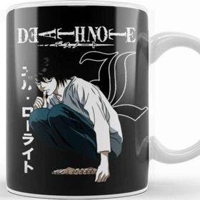 Baskı Dükkanı Death Note L 01 Beyaz Porselen Kupa Bardak