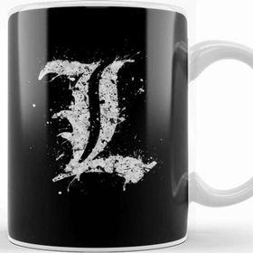 Baskı Dükkanı Death Note L 01 Beyaz Porselen Kupa Bardak