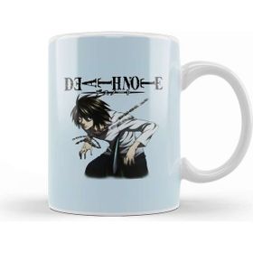Baskı Dükkanı Death Note L 02 Beyaz Porselen Kupa Bardak