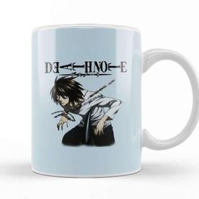 Baskı Dükkanı Death Note L 02 Beyaz Porselen Kupa Bardak