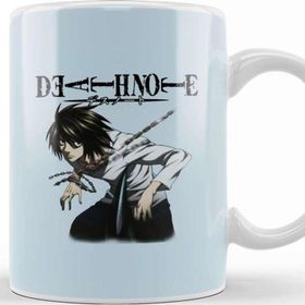 Baskı Dükkanı Death Note L 02 Beyaz Porselen Kupa Bardak