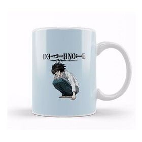 Baskı Dükkanı Death Note L 03 Beyaz Porselen Kupa Bardak