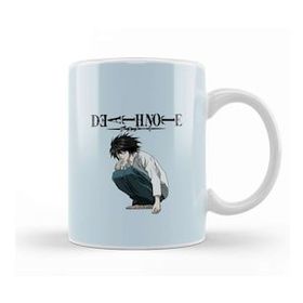 Baskı Dükkanı Death Note L 03 Beyaz Porselen Kupa Bardak