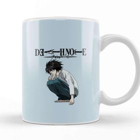 Baskı Dükkanı Death Note L 03 Beyaz Porselen Kupa Bardak