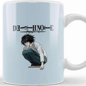Baskı Dükkanı Death Note L 03 Beyaz Porselen Kupa Bardak