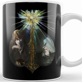 Baskı Dükkanı Death Note Light And L Beyaz Porselen Kupa Bardak