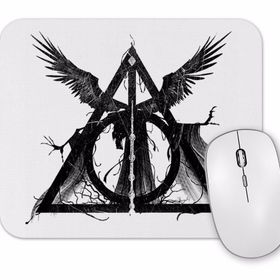 Baskı Dükkanı Deathly Hallows Mouse Pad