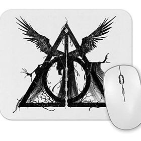 Baskı Dükkanı Deathly Hallows Mouse Pad