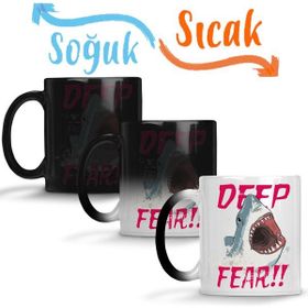 Baskı Dükkanı Deep Fear Sihirli Porselen Kupa