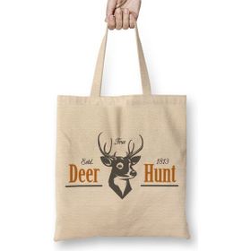 Baskı Dükkanı Deer Hunt Bez Kadın Günlük Çanta