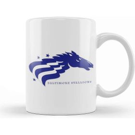 Baskı Dükkanı Defunct Balitmore Stallions Cfl Football 1994 Beyaz Porselen Kupa Bardak