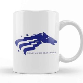 Baskı Dükkanı Defunct Balitmore Stallions Cfl Football 1994 Beyaz Porselen Kupa Bardak
