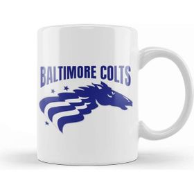 Baskı Dükkanı Defunct Baltimore Colts Cfl Football 1995 Beyaz Porselen Kupa Bardak