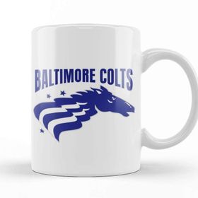 Baskı Dükkanı Defunct Baltimore Colts Cfl Football 1995 Beyaz Porselen Kupa Bardak