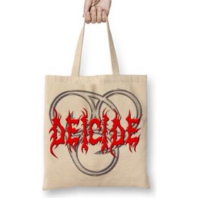 Baskı Dükkanı Deicide Logo Bez Çanta