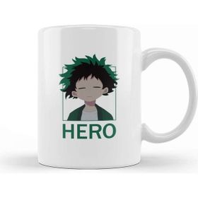 Baskı Dükkanı Deku Hero Beyaz Porselen Kupa Bardak