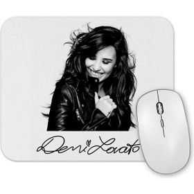 Baskı Dükkanı Demi Lovato B w Autografada Mouse Pad