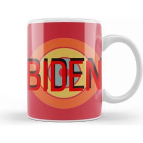 Baskı Dükkanı Democrat Biden Election Vintage Retro Rainbow Style Kupa