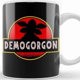 Baskı Dükkanı Demogorgon Jurassic Park Stranger Things Beyaz Porselen Kupa Bardak