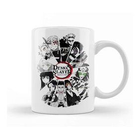 Baskı Dükkanı Demon Slayer All Characters Black and White Kupa