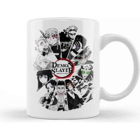Baskı Dükkanı Demon Slayer All Characters Black and White Kupa