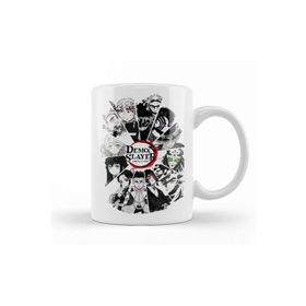 Baskı Dükkanı Demon Slayer All Characters Black and White Kupa