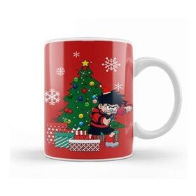 Baskı Dükkanı Dennis the Menace Around the Christmas Tree Kupa Bardak