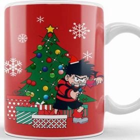 Baskı Dükkanı Dennis the Menace Around the Christmas Tree Kupa Bardak