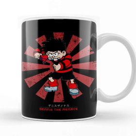 Baskı Dükkanı Dennis the Menace Retro Japanese Kupa