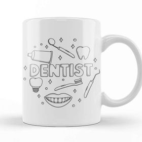 Baskı Dükkanı Dentist Diş Kupa Bardak