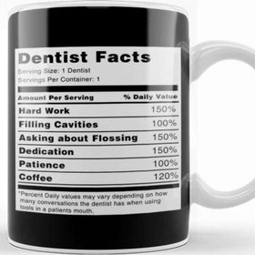 Baskı Dükkanı Dentist Facts Beyaz Porselen Kupa Bardak