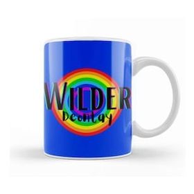 Baskı Dükkanı Deontay Wilder Retro Rainbow Style Kupa